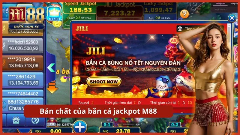 Sự kết hợp giữa lối chơi săn cá giải trí và cơ chế nổ hũ tích lũy.