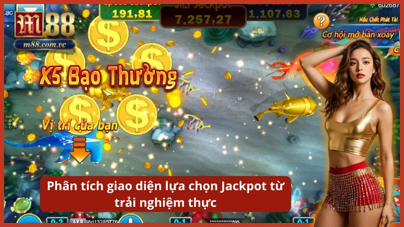 Giao diện hiển thị các quỹ thưởng (Grand/Major) đang chờ người kích hoạt.