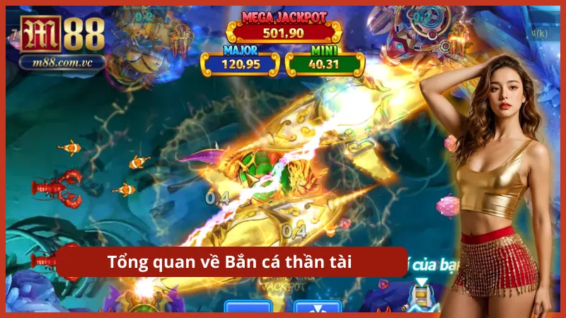 Săn cá đón lộc đầu xuân cùng biểu tượng Thần Tài mang lại sự thịnh vượng.