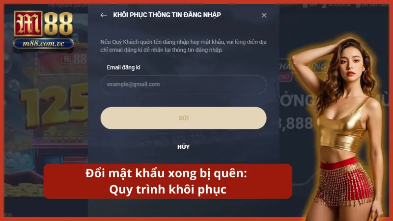 Sử dụng tính năng quên mật khẩu để xác minh danh tính và thiết lập lại quyền truy cập.