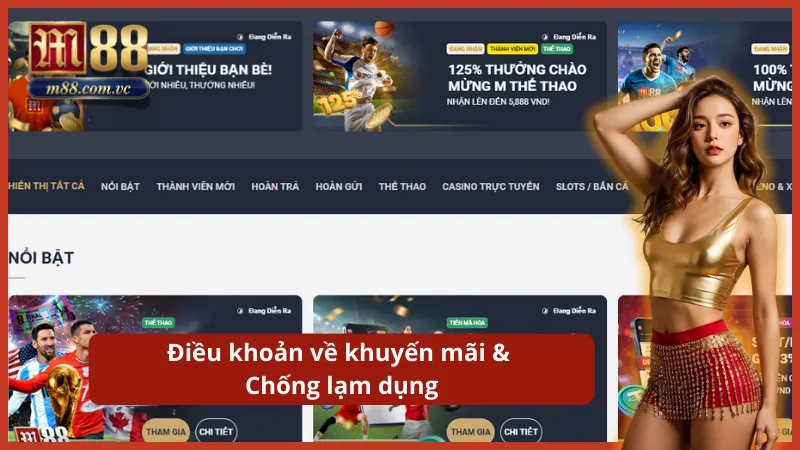 Điều khoản sử dụng về đặt cược và các quy tắc trong trò chơi tại M88