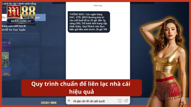 Hướng dẫn từng bước để liên hệ M88 chuẩn chỉnh