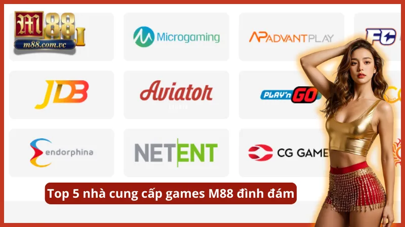 Sự hợp tác chiến lược giữa M88 và các đối tác cung cấp game hàng đầu thế giới.