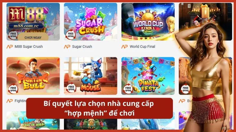 Bí quyết lựa chọn được nhà cung cấp games M88 yêu thích