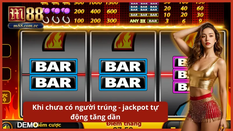 Cơ chế Hũ nổ lũy tiến tích lũy giá trị thưởng liên tục từ các lượt quay.