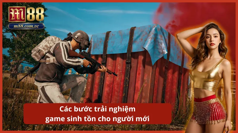 Thao tác nhảy dù chọn điểm rơi chiến lược để chiếm ưu thế về vũ khí.