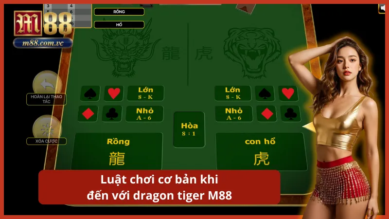 Dealer chia mỗi bên một lá bài duy nhất để phân định thắng thua.