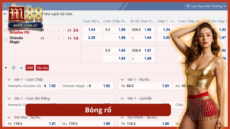 Những pha tranh bóng kịch tính từ giải NBA với tỷ lệ cược chấp hấp dẫn.