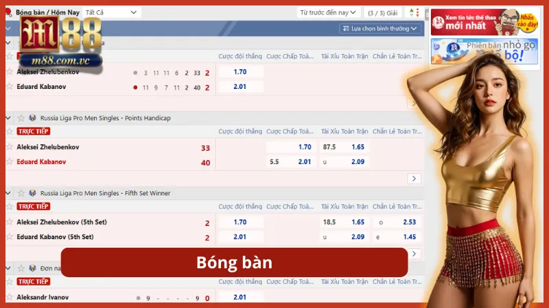 Nhịp độ trận đấu nhanh, kết quả thắng thua được phân định qua từng Set đấu.