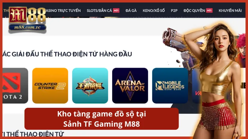 Bộ sưu tập đa dạng các tựa game từ MOBA chiến thuật đến FPS đối kháng.