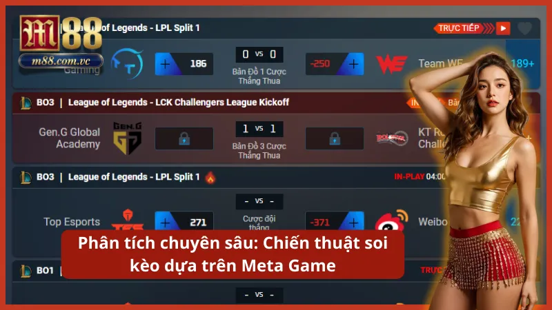 Phân tích Meta game và đội hình Ban/Pick để nhận định kết quả.
