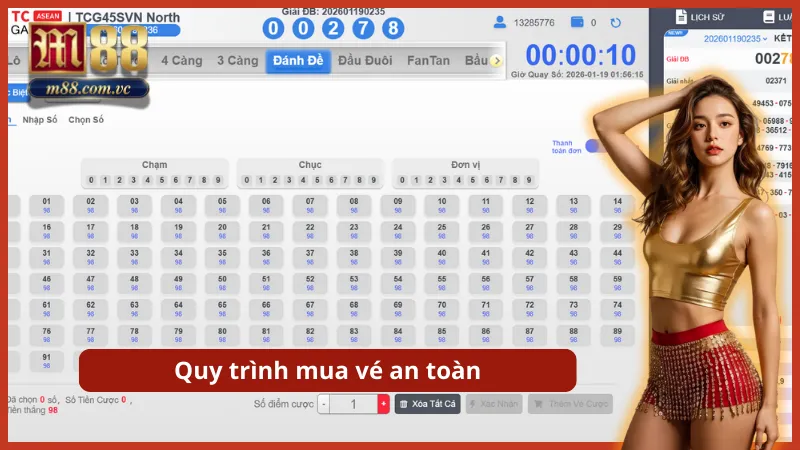 Quy trình chốt số an toàn với hệ thống lưu trữ lịch sử cược minh bạch.